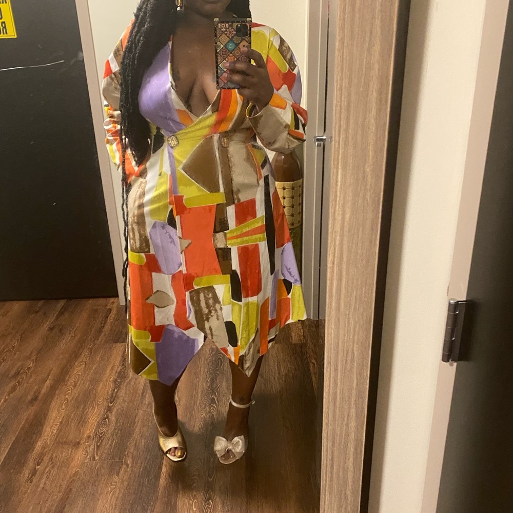 🏷2 for $50🏷 Multicolored Jacket Dress (Stylish)